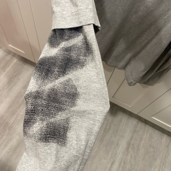 Off-White Gray Jumbo Arrow Double Sleeve Tee - Picture 5 of 8